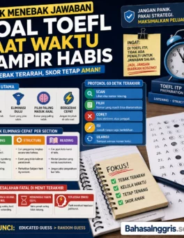 Trik Menebak Jawaban TOEFL Saat Waktu Hampir Habis - Bahasa Inggris Center (BIC)