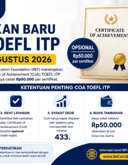 CoA TOEFL ITP Mulai Agustus 2026 Jadi Opsional - Bahasa Inggris Center (BIC)