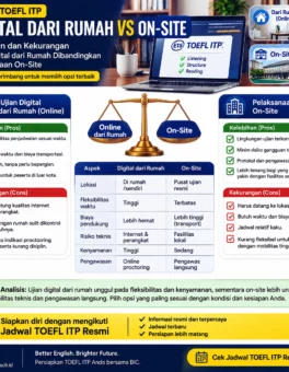 Ujian TOEFL ITP Digital dari Rumah vs On-Site - Bahasa Inggris Center (BIC)