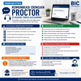 Etika Cerdas Komunikasi dengan Proctor TOEFL Online - Bahasa Inggris Center (BIC)
