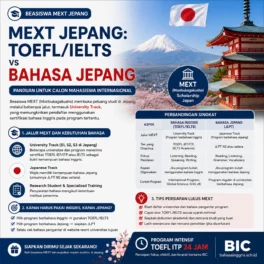 Strategi Cerdas Bahasa untuk Beasiswa MEXT Jepang - Bahasa Inggris Center (BIC)