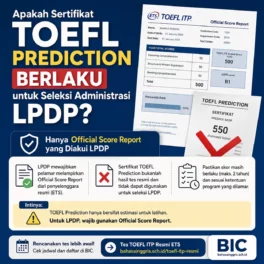 TOEFL Prediction Aman untuk Latihan Bukan LPDP - Bahasa Inggris Center (BIC)