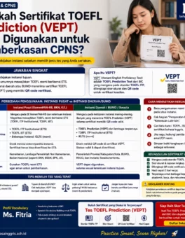 Jurus Aman Cek TOEFL Prediction untuk CPNS - Bahasa Inggris Center (BIC)
