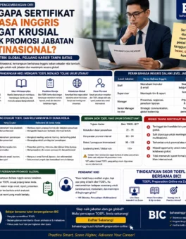 Mengapa Sertifikat Bahasa Inggris Penting untuk Promosi Karier Global - Bahasa Inggris Center (BIC)