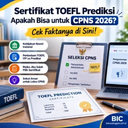 Sertifikat TOEFL Prediksi Apakah Bisa untuk CPNS 2026? Cek Faktanya di Sini! - Bahasa Inggris Center (BIC)