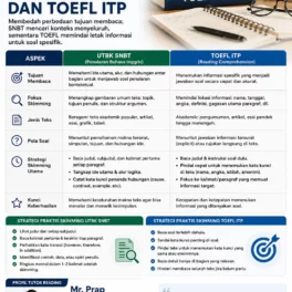 Skimming UTBK SNBT vs TOEFL ITP: Beda Strategi - Bahasa Inggris Center (BIC)