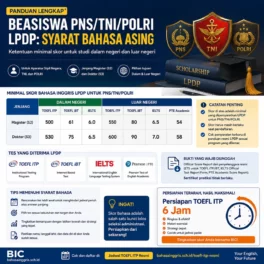 Syarat Bahasa LPDP untuk PNS TNI dan POLRI - Bahasa Inggris Center (BIC)