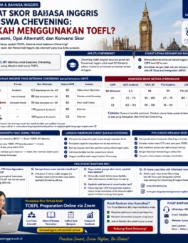 Syarat Bahasa Inggris Chevening dan Penggunaan TOEFL - Bahasa Inggris Center (BIC)