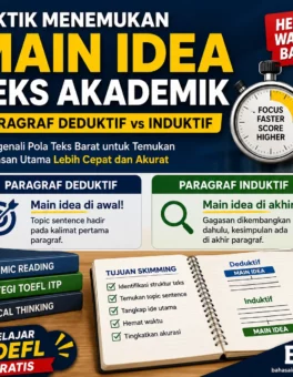 Rahasia Menemukan Main Idea TOEFL Lebih Cepat - Bahasa Inggris Center (BIC)