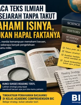 Taklukkan Teks Ilmiah dan Sejarah di Reading TOEFL - Bahasa Inggris Center (BIC)