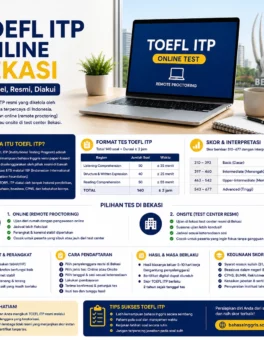 Tes TOEFL ITP Online ETS Bekasi untuk Peserta Umum - Bahasa Inggris Center (BIC)
