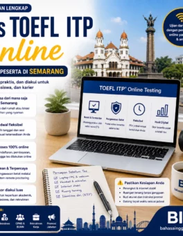 Tes TOEFL ITP Online di Semarang Jangan Salah Pilih EPT - Bahasa Inggris Center (BIC)