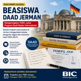 Strategi Ampuh TOEFL untuk Beasiswa DAAD Master Jerman - Bahasa Inggris Center (BIC)