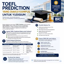 TOEFL Prediction untuk Yudisium: Mana yang Diakui? - Bahasa Inggris Center (BIC)