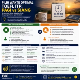 Pilih Waktu Optimal Mengambil TOEFL ITP - Bahasa Inggris Center (BIC)