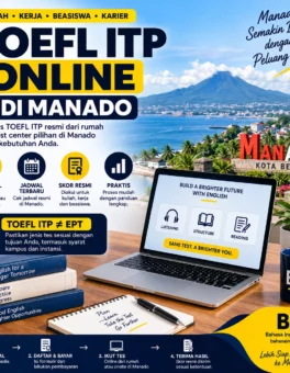 Tes TOEFL ITP Online Resmi ETS di Manado - Bahasa Inggris Center (BIC)