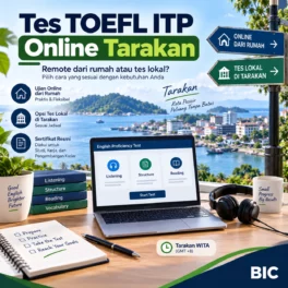 Tes TOEFL ITP Online Tarakan dari Rumah atau UBT? - Bahasa Inggris Center (BIC)