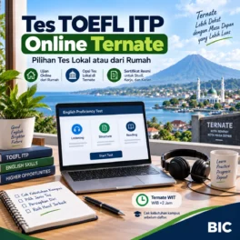 Tes TOEFL ITP Online Ternate untuk Kampus dan Karier - Bahasa Inggris Center (BIC)