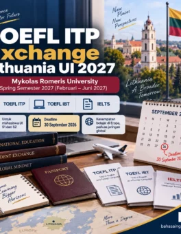TOEFL ITP untuk Exchange Lithuania UI 2027 - Bahasa Inggris Center (BIC)